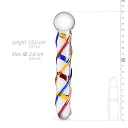 Скляний дилдо Gildo Glass Dildo No. 10 - мініатюра 2