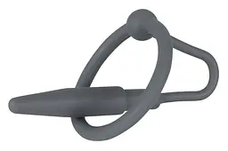 Ерекційне кільце - Penis Plug With Glans Ring - мініатюра 4