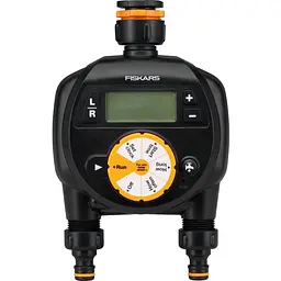 Таймер подачі води Fiskars для поливу на дві зони (1054792)