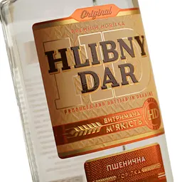 Горілка Хлібний дар Пшенична, 40%, 0,37 л - мініатюра 6