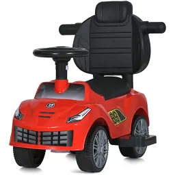 Дитяча каталка-толокар Bambi Racer M 5728L-3 з батьківською ручкою червоний - мініатюра 2
