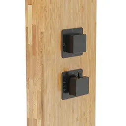 Душова панель Corsan Basti bamboo black з термостатом B002TBL - мініатюра 5
