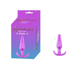 Анальна пробка Lovesecret Sensual T-Plug 11 12.3 см (фіолетовий) - мініатюра 3