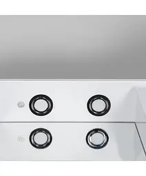 Дзеркало Мойдодир з шафкою СТ-70 з яскравою LED-підсвіткою, Білий - мініатюра 5