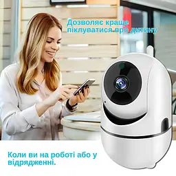 IP-камера поворотна XON SmartCam Wi-Fi 1080P (ETWEW21YW 3664) Біла - мініатюра 10