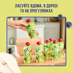Пюре фруктове Bob Snail Яблуко-Груша-Чорниця для дітей від 6 місяців гомогенізоване 90 г - мініатюра 4