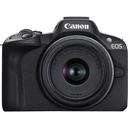 Бездзеркальний фотоапарат Canon EOS R50 Creator Kit RF-S 18-45mm f4.5-6.3 IS STM Black (5811C036) UA [140466]