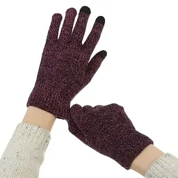 Рукавички для сенсорних екранів ArmorStandart Melange Purple/Black size L (ARM59868) - мініатюра 7