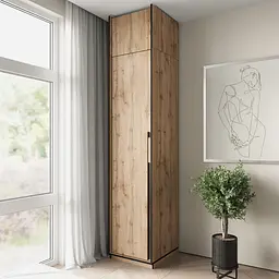 Шафа розпашна Moreli Ramo FR-0011 з полицями 518х570х2100 мм Дуб Аппалачі - мініатюра 2