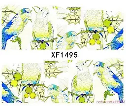 Наклейки для нігтів XF1495 - мініатюра 3