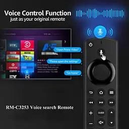 Дистанційний голосовий пульт RM-C3253 для телевізорів JVC Smart TV Fire TV - мініатюра 3