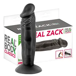Фалоімітатор Real Body Real Zack 16 см чорний - мініатюра 2