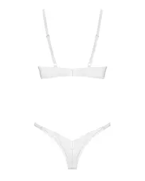 Комплект Obsessive Alissium 2-pcs set, XL/2XL, мереживо, ліф з м’якою чашкою, трусики танга - мініатюра 7