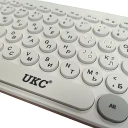 Бездротова клавіатура mini та миша keyboard 5263 + приймач Біла - мініатюра 6