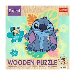 Пазл Trefl Wooden Lilo&Stitch Щасливий Стіч, 50 елементів (5900511202816) - мініатюра 3