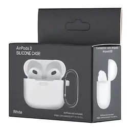 Чохол Silicone Case 1,2mm for AirPods 3 White - мініатюра 2