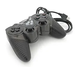 Геймпад USB джойстик ПК Voltronic DualShock USB908 Black - мініатюра 1