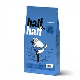 Сухий корм Half&Half Халф Халф для дорослих собак великих порід, з яловичиною, 12 кг (арт.20772)