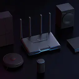Бездротовий маршрутизатор XiaomiRedmi GaXiaoming Router AX5400 DVB4332CN Black - мініатюра 4