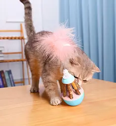 Іграшка для котів 11095 23.5х6 см блакитна - мініатюра 2