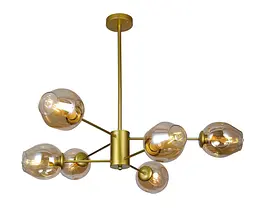 Люстра молекула Levistella 7526035-6 GD+BK