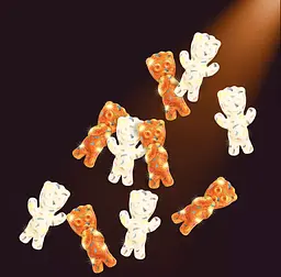 Жувальні цукерки Sour Patch Kids Glow Ups Ghosts Halloween Soft & Chewy Candy 237г - мініатюра 3
