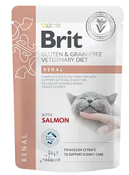Вологий корм для котів Brit VetDiet Renal з лососем 12 шт. x 85 г - мініатюра 2