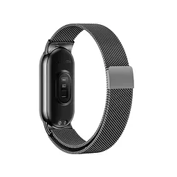 Ремінець для фітнес-браслета Boorui для Xiaomi Mi Band 8 і 9 міланська петля чорний - мініатюра 2