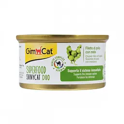 Вологий корм для кішок GimCat Superfood 70 г (курка та яблуко)