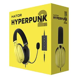 Навушники Hator Hyperpunk 2 USB 7.1 Black/Yellow (HTA-847) - мініатюра 6