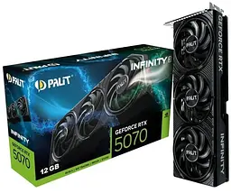 Відеокарта Palit RTX 5070 12GB Infinity 3 (NE75070019K9-GB2050S) (GDDR7, 192 bit, PCI-E v5.0 x16) - мініатюра 9