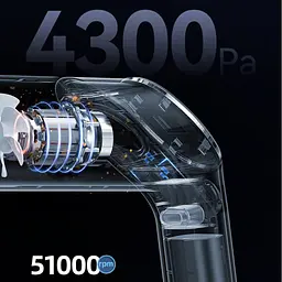 Портативний пилосос Usams US-ZB259 YAJ Series 4300Pa 4000mAh Black - мініатюра 5