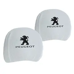 Чохол підголівників PEUGEOT білі