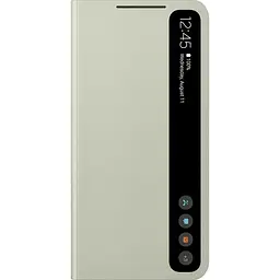 Оригінальний чохол-книжка для Samsung Galaxy S21 FE (G990) S-View Clear View Smart Cover Olive Green EF-ZG990CMEGRU