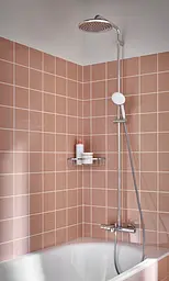 Душова система настінного монтажу з термостатом для ванни Grohe Tempesta System 250 26672001, Хром - мініатюра 7