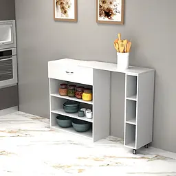 Тумба помічниця Білий (910x300x850) Білий Гамма стиль - мініатюра 3