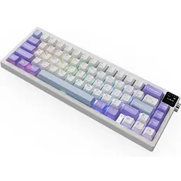 Bluetooth Клавіатура Ajazz AK650 Flying Fish Switch Purple RGB USB/Wireless/Bluetooth (AK650-FF-PWB) UA - мініатюра 2