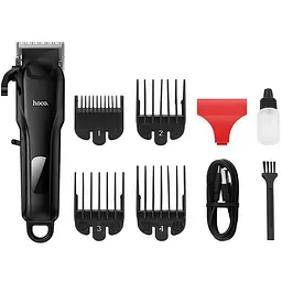 Машинка для стрижки волосся Hoco HP24 Electric Barber Black - мініатюра 6