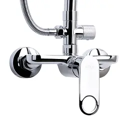 Душова система для душу Qtap Jay на два споживача QTJAY110CRM45544 Chrome, Хром - мініатюра 3