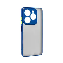 Чехол-накладка для TECNO Spark 20C (BG7n)/20 (KJ5n), Frosted Matte, синий, противоударный чехол с защитой всего корпуса, термополиуретан TPU + поликарбонат PC, ArmorStandart (ARM73584)