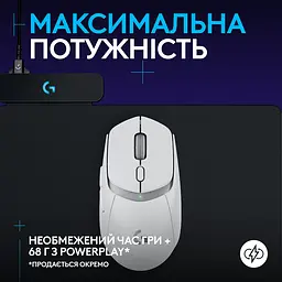 Комп'ютерна миша Logitech G309 LIGHTSPEED White 910-007207 teh0022076 - мініатюра 3