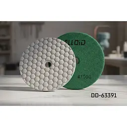 Круг алмазний Alloid Building Tools Hexagon шліфувальний на липучці 100 мм зерно 1000 (DD-63391) - мініатюра 7