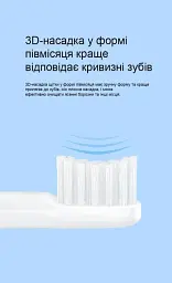 Насадки для електричної зубної щітки inFly Toothbrush Head for P50 P20A White 3 шт - мініатюра 6