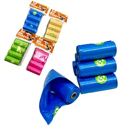 Пакети для фекалій PETLUX 22*32 см (15шт/рул) (ціна за 1шт)