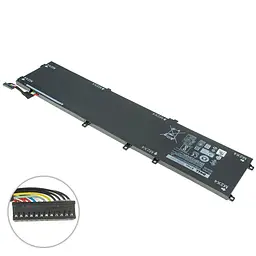 Акумулятор для ноутбука Dell 6GTPY (XPS 15 9550 (ВЕРСІЯ 2), 9560, 9570) 11.4V 8333 mAh 97Wh Black - мініатюра 2