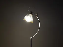 Торшер класичний LK-728F/1 E27 WH+FG - мініатюра 2