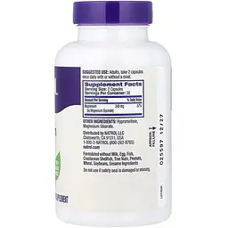 Магній гліцинат Natrol високої абсорбції 240 мг 60 капсул - мініатюра 2