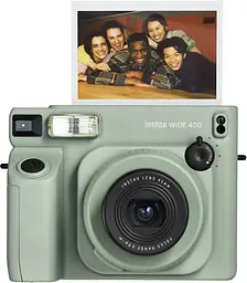 Набір камера Fujifilm Instax Wide 400 Фотопапір 20 шт. Прозорий чохол, Фотоальбом на 64 фото зелений - мініатюра 2
