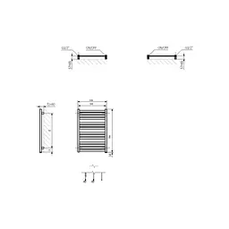 Сушарка для рушників Terma Marlin One 780x530 (WWMRN078053KS95E1P) - мініатюра 3
