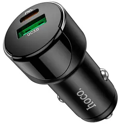 Автомобільний зарядний пристрій Hoco Z42 1 USB + Type-C PD20W +QC3.0 Black